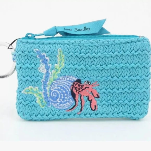 Vera Bradley Accessories - Vera Bradley Outlet Straw Zip ID Case Antilles Treasure